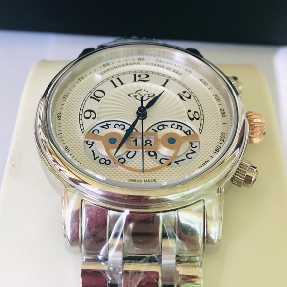 GV2 By Gevril Men's Montreux Bracelet Watch, 44mm - Picture 1 of 16